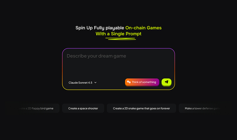 Cyberlife AI game creation form on a dark interface